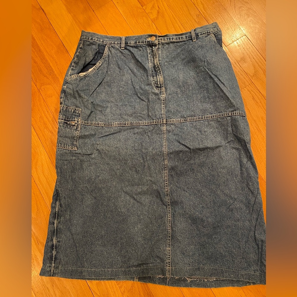 Midi Jean Skirt